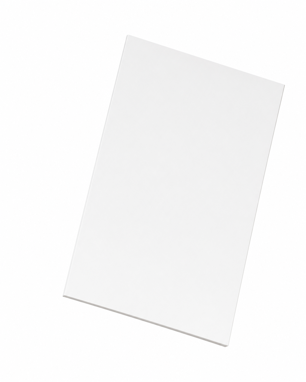 Blank thin book, Corner hang angle