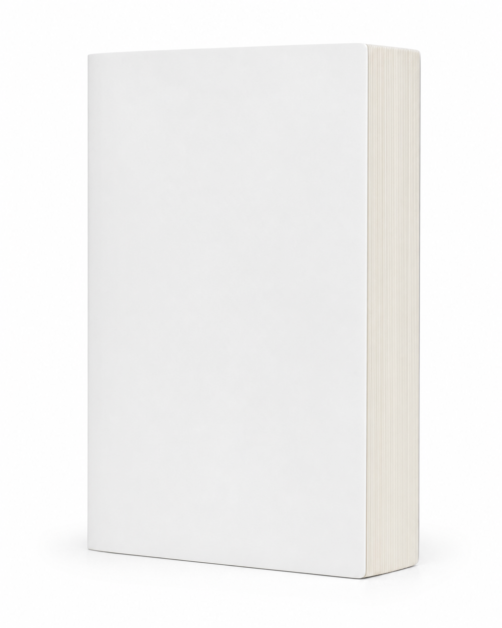 Blank thick book, Three-quarter angle